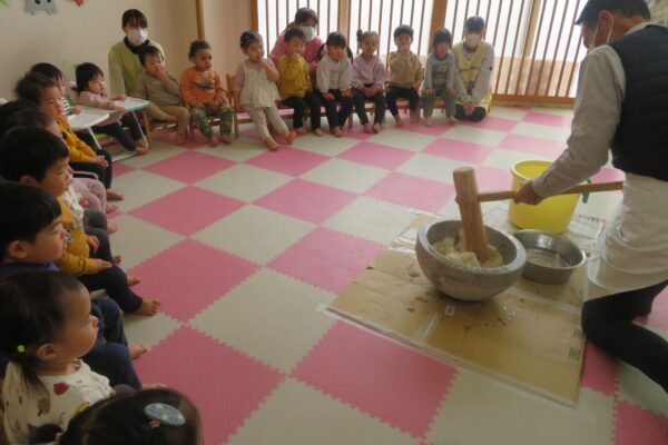 もちつき会をしたよ♪