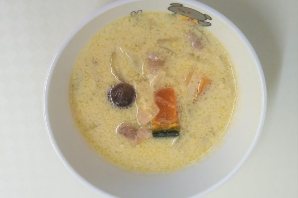 豆乳パンプキンシチュー